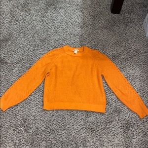 Orange Crewneck Sweater